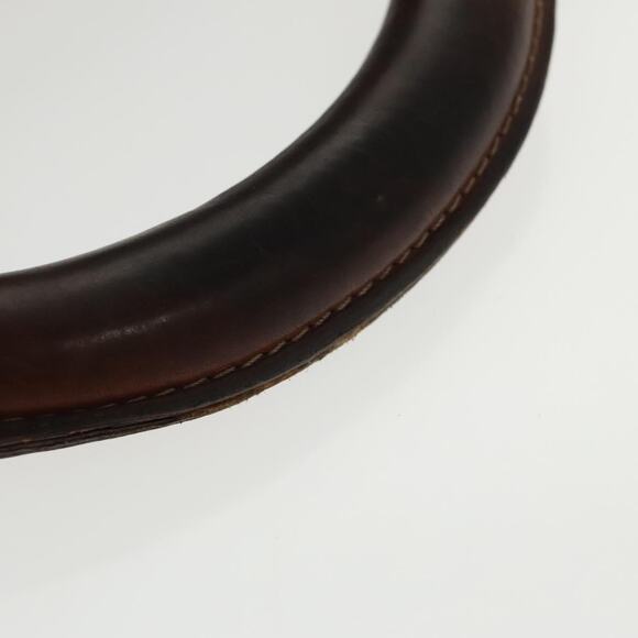 CELINE Macadam Canvas Hand Bag Pvc Leather Brown Gold - Picture 7 of 13